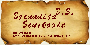Đenadija Šiniković vizit kartica